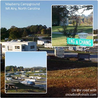 Mayberry Campground in Mt Airy, NC